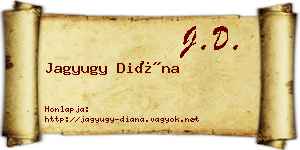 Jagyugy Diána névjegykártya